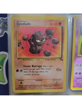 Pokemon Geodude Card